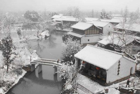 描写冬天雪景的唯美句子