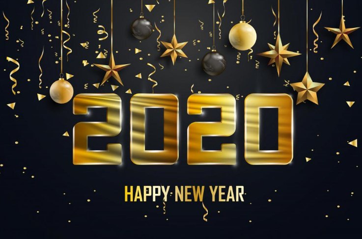 2020高清壁纸图片合集带祝福，迎接新一年的到来